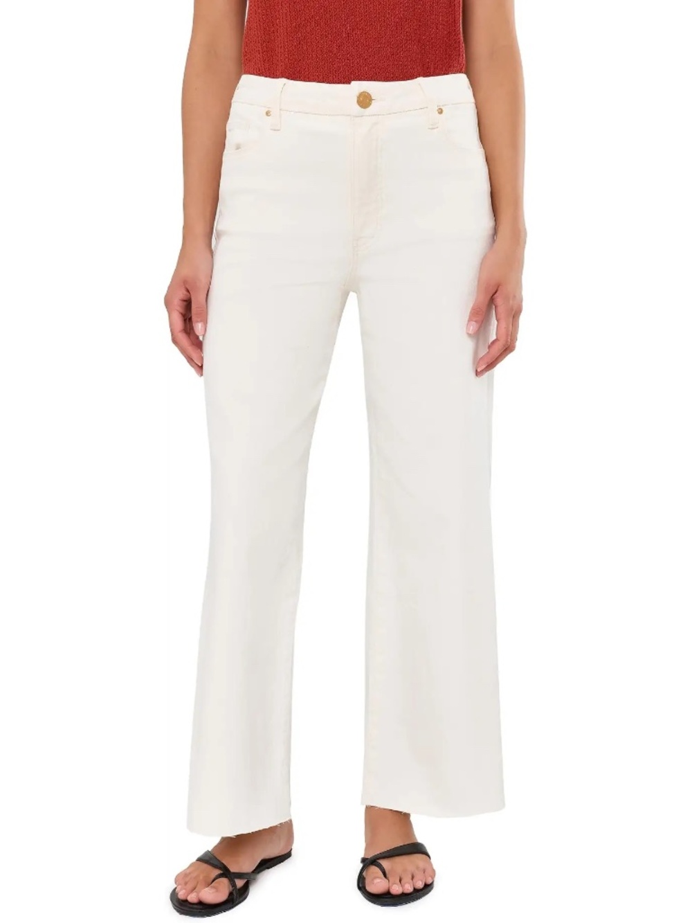 kut from the cloth meg fab and wide leg white